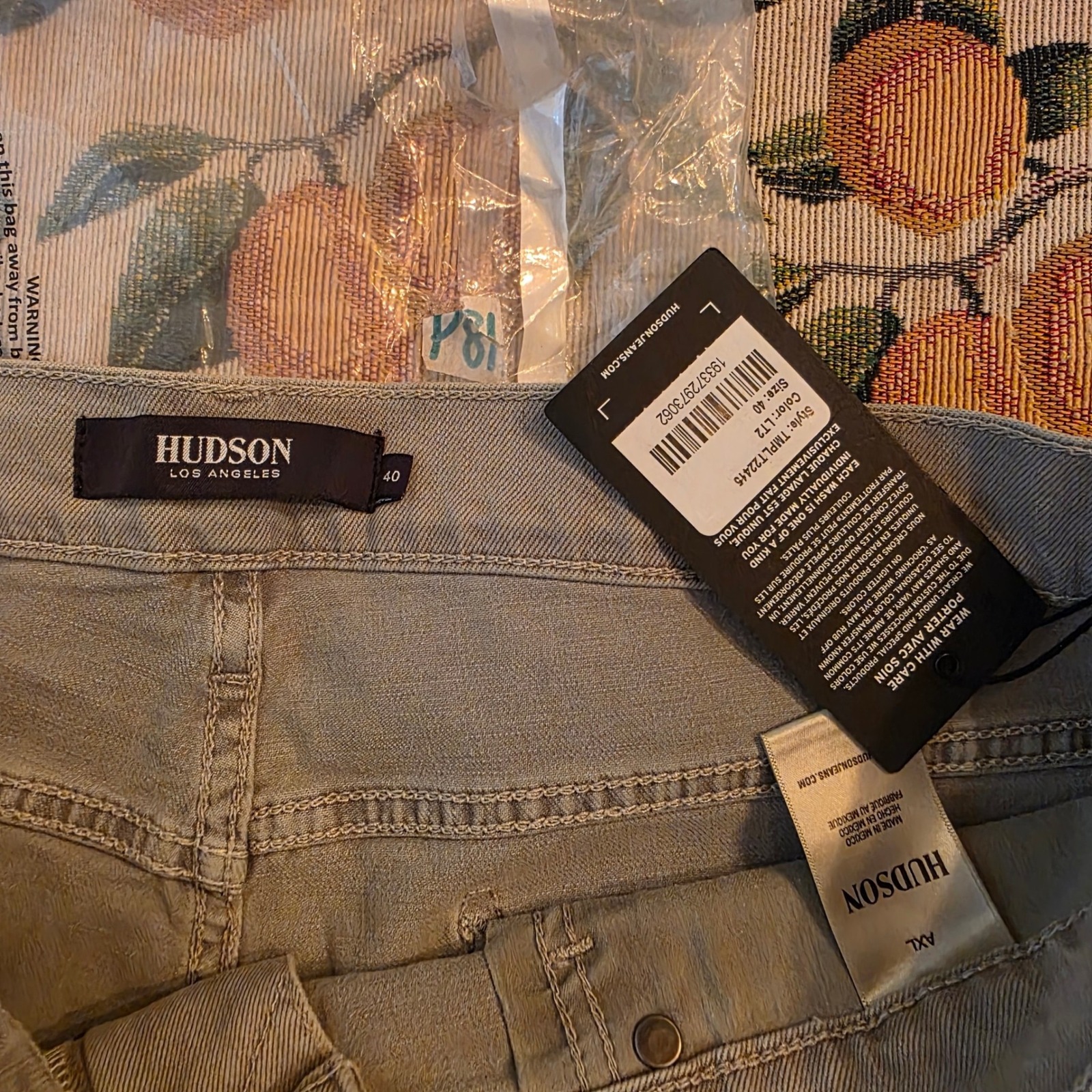 Nwt Hudson Axl Slim Fit Denim In Sea Foam Size 40 P81 — image 6 of 6